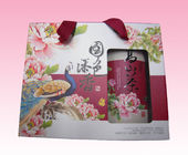 custom printed paper tote bags wholesale with window supplier