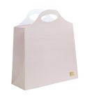 custom pink paper bags with round die cutting handle manufacturer
