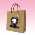 custom brown paper bags for sale manufacturer with window printing