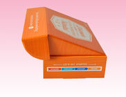 custom 400gsm art paper box printing with clear plastic cover lid