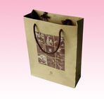 custom printed black and white striped paper bag industry with handle eyelet