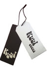 order custom cardstock hang tags brand hang tag booklet with strings uv coating