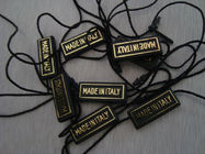 custom plastic hang tags with hot stamping logo for Hoodies Sweatshirts factory