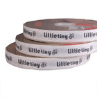 custom printed white bulk grosgrain ribbon with black logo for sale suppliers