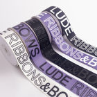 custom printed grosgrain ribbon wholesale online white ivory with black logo