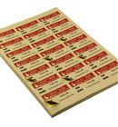 custom brown kraft paper sticker craft paper labels with logo printing fatory