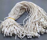 custom cheap white plastic seal String hang tag with bullet clasp manufacturer