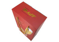Order Custom Printed Corrugated Cardboard Wine Bottle Packing Boxes with Handle Rope