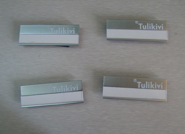 custom reusable id magnetic name badges with name insert paper for sale factory