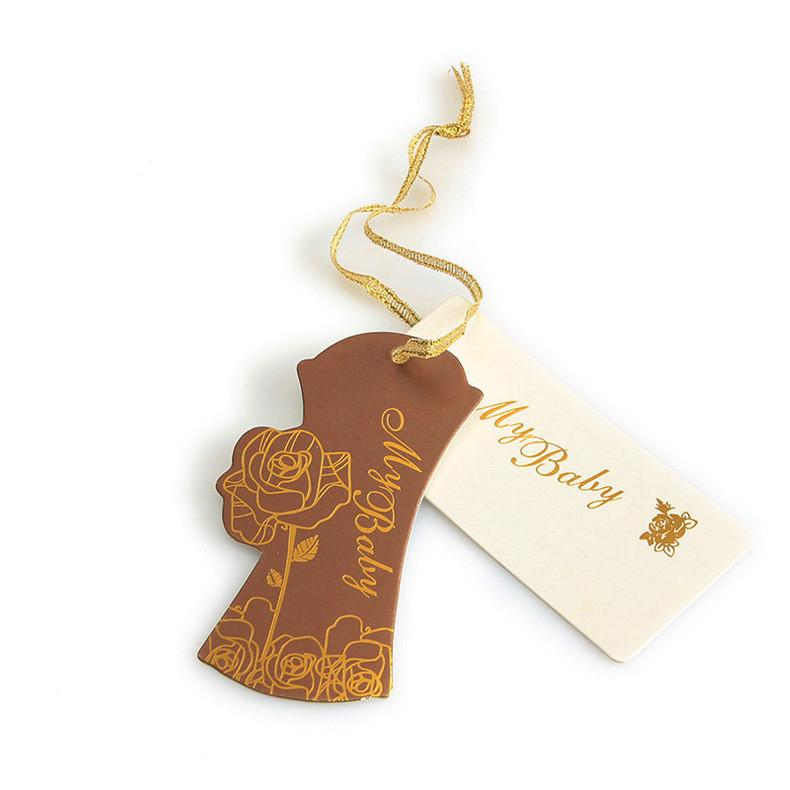 custom personalized hang tags printer for clothing product hang price tag design
