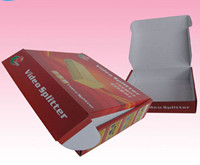 custom corrugated paper box packing supplier with blister tray for wireless mouse