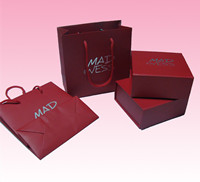 custom small paper bag packaging for shoes with glossy lamination supplier