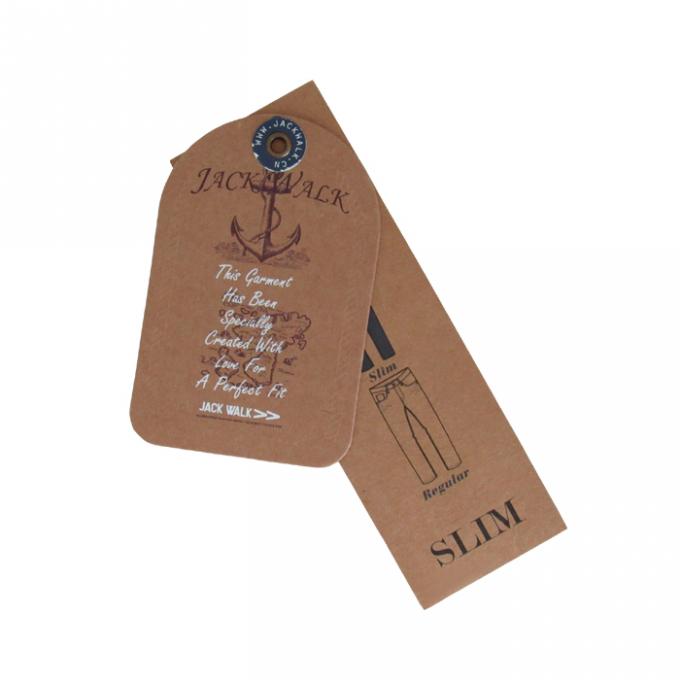 custom recycled kraft paper hang swing tags boutique hang tags for sale manufacturer