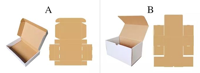 Offset Printing Corrugated Packaging Box F - Flute Any Size With Plastic Handle