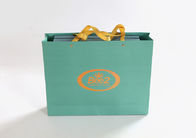custom promotional personalized paper bag for gift with white cotton handle