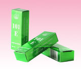 custom luxury CMYK color folded paper perfume box with embossed logo
