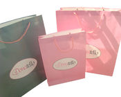 custom white kraft paper gift bags with twist paper handle manufacturer