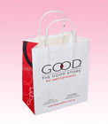 custom white kraft paper gift bags with twist paper handle manufacturer