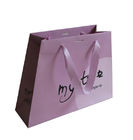 custom recyclable paper shopping bags with hot stamping logo wholesale supplier