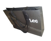 custom black paper gift bags with handles packaging printing manufacturer