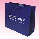custom recycled paper shopping bags with gold hot stamping logo manufacturer