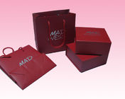 custom red paper handle bags bulk for gift handmade printing factory