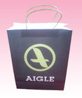 printing recyclable brown craft paper bag packaging with paper twist handles supplier