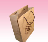 printing brown kraft paper shopping bag with your artwork printing manufacturer
