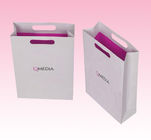 custom promotional paper carry bag for gift with die-cutting handle manufacturer