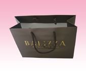custom luxury paper packaging bags with hot stamping embossed logo manufacturer