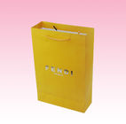 custom yellow paper bags packaging with black cotton rope suppliers