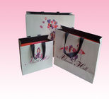 custom recycled boutique paper gift bags with satin ribbon handle