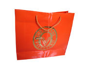 custom decorative gray paper retail bags wholesale with green hot stamping logo