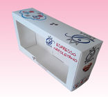 custom 400gsm art paper box printing with clear plastic cover lid