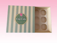 custom retail cupcake gift paper packing box factory with hole to hold cupcake