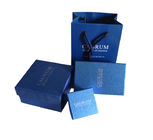 custom creative blue cardboard gift box manufacturer with foam tray