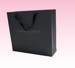 custom recycled black paper gift bags wholesale with cotton ropes company