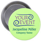 custom printing plastic 25mm reusable name badge template online manufacturers