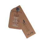 custom recycled clothing kraft paper hang tag with eyelet manufacturer