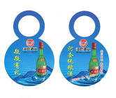 custom full color bottle neck paper hang tag wholesale in sale manufacturer