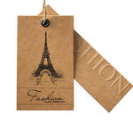 custom recycled kraft paper hang swing tags boutique hang tags for sale manufacturer