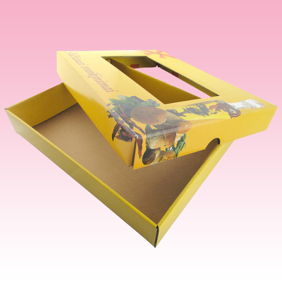 custom corrugated cardboard packing cup boxes sizes for sale with window factory