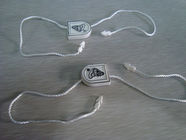 custom plastic hook hang tag plastic label tag garment seal tag with brand logo
