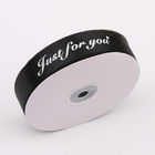 custom luxury satin ribbon with logo printing in roll for sale manufacturer
