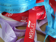 custom printing single face satin ribbon sizes with embossed logo factory