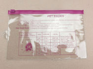 custom PVC plastic cosmetic bag packaging with zipper logo printing supplier