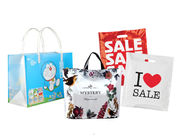 custom biodegradable PVC plastic carrier bags shopping printing with handle rope