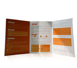 custom luxury full color a5 tri fold leaflet flyer printing design manufacturer