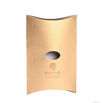 Gold Paper Pillow Boxes With Custom Hot Foil Logo – Luxury Gift Packaging For Small Business & Retail