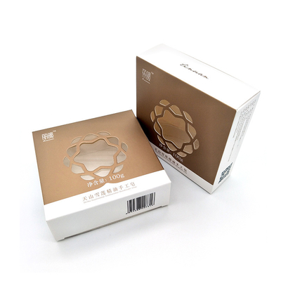 Custom Recycled Paper Soap Packaging Boxes With PET/PVC Window – Wholesale Printed Boxes